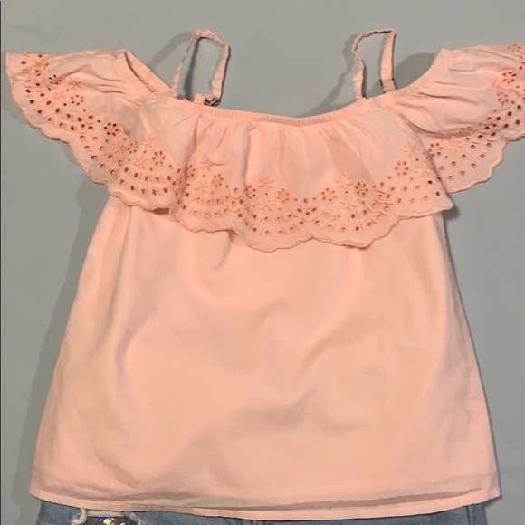 Girls Abercrombie off the shoulder flounce top - Picture 3 of 3